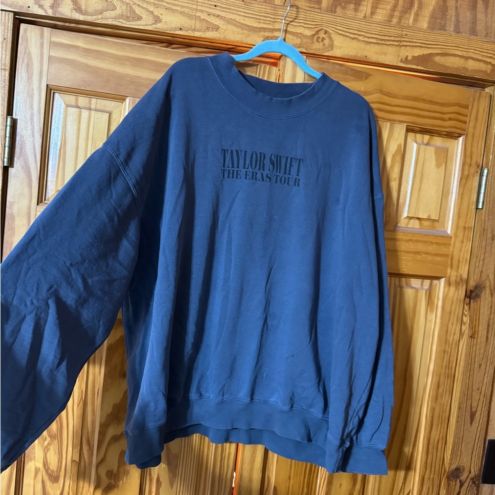 Taylor Swift The Eras Tour Blue Crewneck Sweater